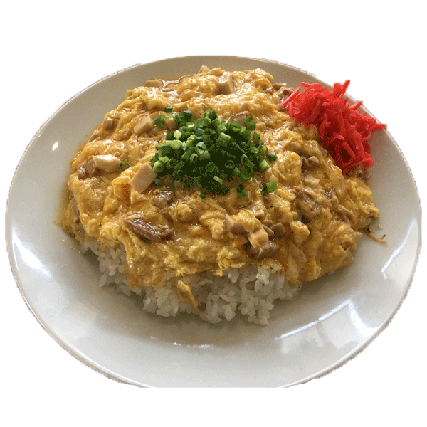 チャーシュー玉子丼